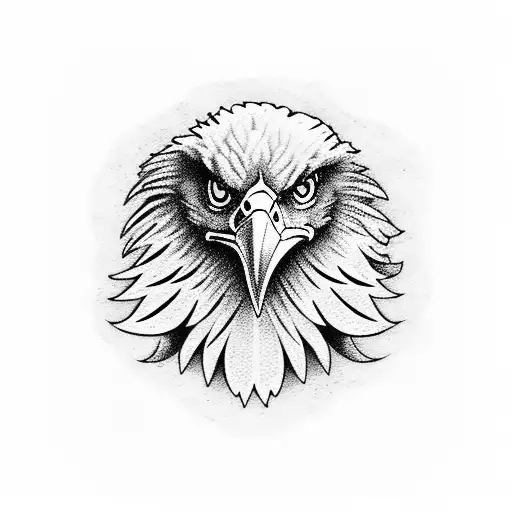 Eagle from mexico flag tattoo design idea