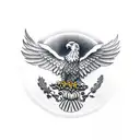 Eagle from mexico flag tattoo design idea