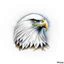 Eagle from mexico flag tattoo design idea