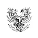 Eagle from mexico flag tattoo design idea