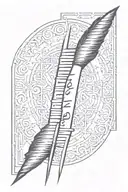 ogham word for Crawford in a calligraphy style  tattoo design idea