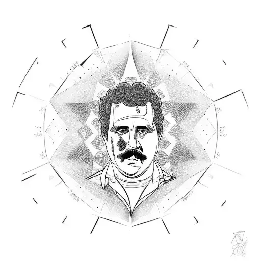 Pablo Escobar  tattoo design idea