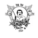 Pablo Escobar  tattoo design idea
