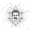 Pablo Escobar  tattoo design idea
