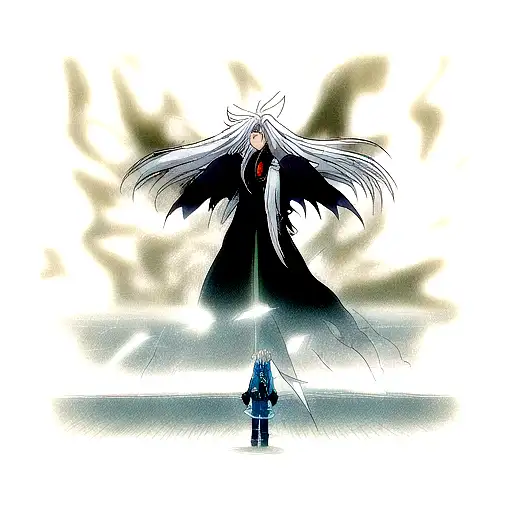 Sephiroth and the meteor tattoo design idea