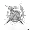 Sephiroth and the meteor tattoo design idea