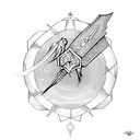 Sephiroth and the meteor tattoo design idea
