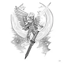 Sephiroth and the meteor tattoo design idea