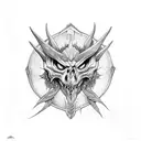A xiphos inside of an oroboros which looks similar to phobos tattoo design idea
