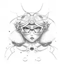 Asuka tattoo design idea