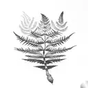 Fern Tree tattoo design idea