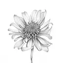 Chrysanthemum tattoo design idea