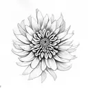 Chrysanthemum tattoo design idea