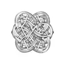 Arm band celtic unbreakable knot tattoo design idea