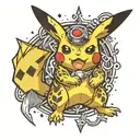 pikachu arcanin mental noctali ossatueur osselait sacha tattoo design idea