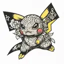 pikachu tattoo design idea