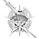 Christian fish  tattoo design idea