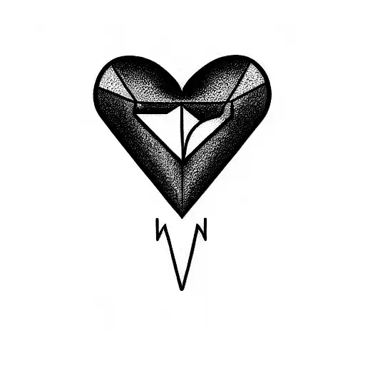 Heart Club Spade Diamond tattoo design idea