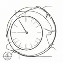 4:44 clock face tattoo design idea