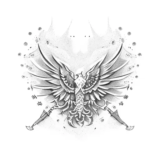 patriotic polish tattoo design idea