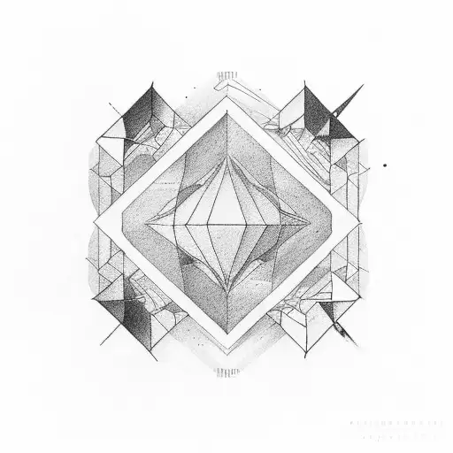 Geometric representation of a favorite song's lyrics tattoo design idea