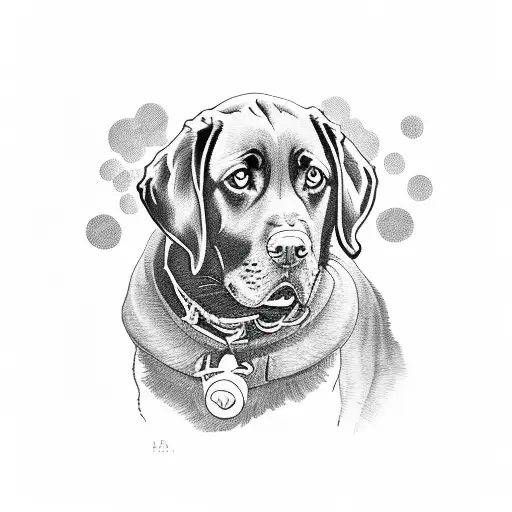 Labrador Pastel Portrait of Klas Initial Sketch  On The Easel