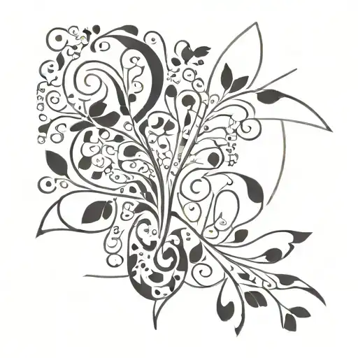 abstraction in the style of Henri Matisse tattoo design idea