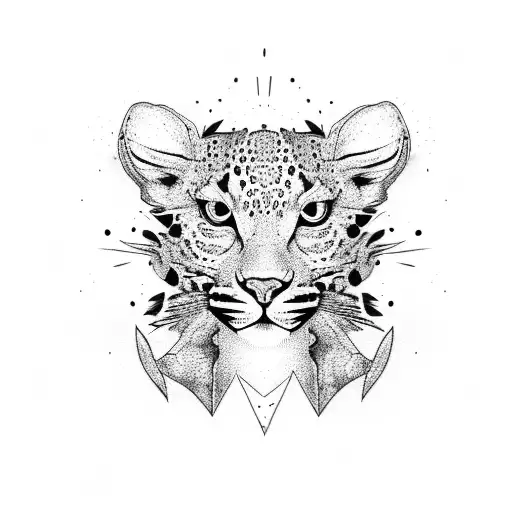 leopard gecko tattoo design idea