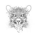 leopard gecko tattoo design idea