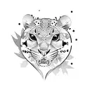 leopard gecko tattoo design idea