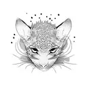 leopard gecko tattoo design idea