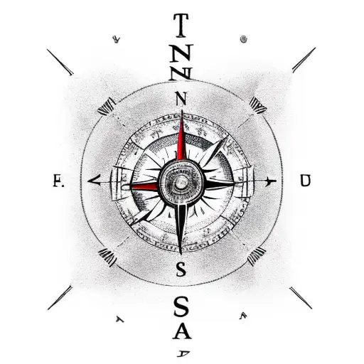 right arm sleeve with a side face of posseidon, on bicep exterior, a hand holding a compass on the inner bicep tattoo design idea