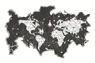 geography tattoo design idea