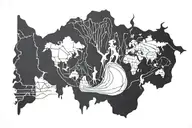 geography tattoo design idea