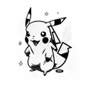Pikachu tattoo design idea