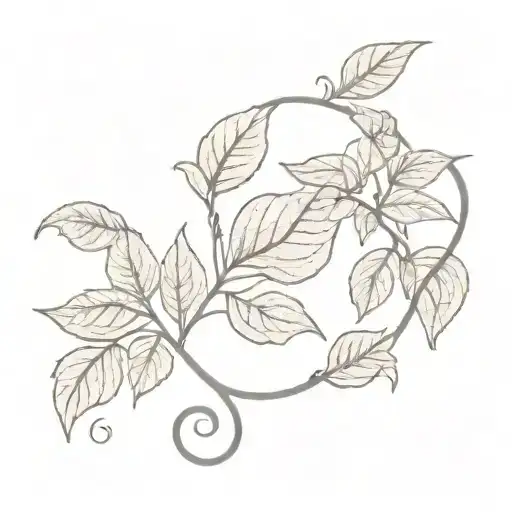 j with ivy vines growing next to it  tattoo design idea