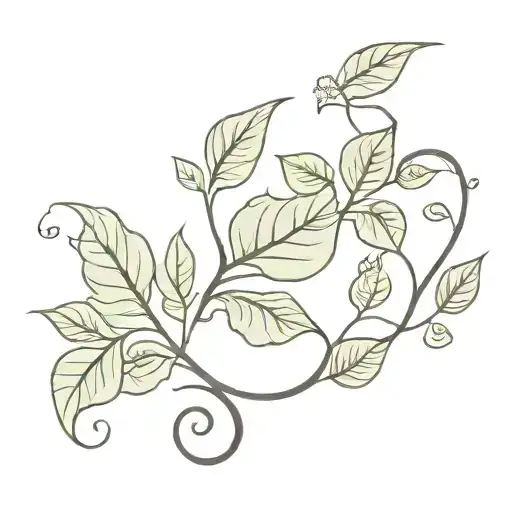 j with ivy vines growing next to it  tattoo design idea