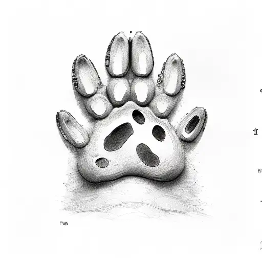 Paw Print tattoo design idea