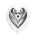Crying Heart tattoo design idea