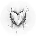 Crying Heart tattoo design idea