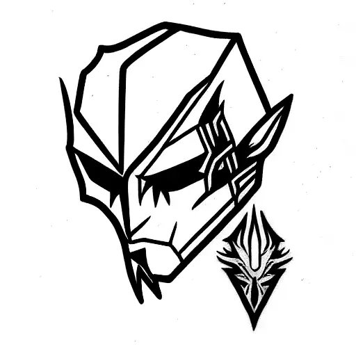 señales de the witcher, señal oscura de dark souls tattoo design idea