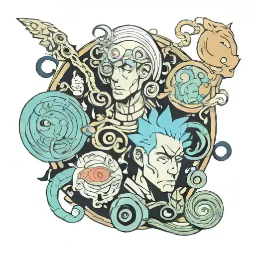 Uzumaki manga Bojack horseman  Fantastic planet  Midnight gospel  Scanner darkly    Django unchained  tattoo design idea