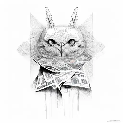 Money tattoo design idea