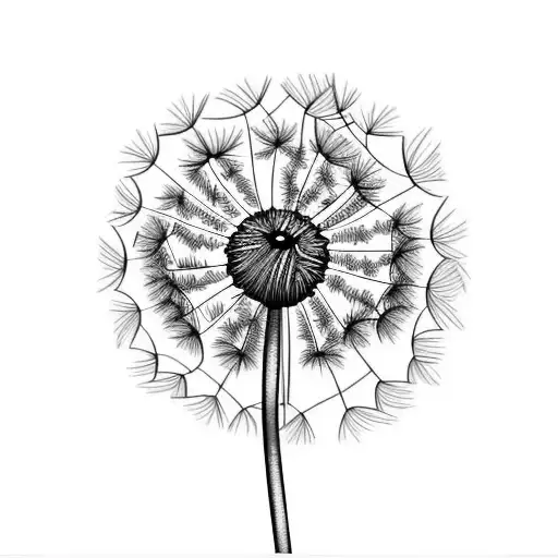 Dandelion tattoo design idea