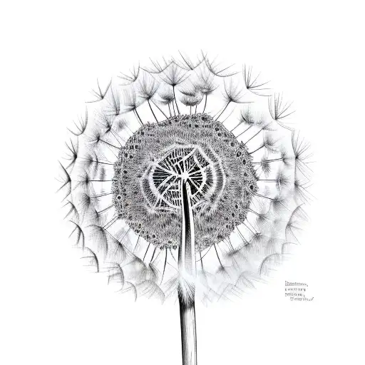 Dandelion tattoo design idea