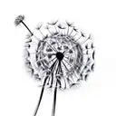 Dandelion tattoo design idea