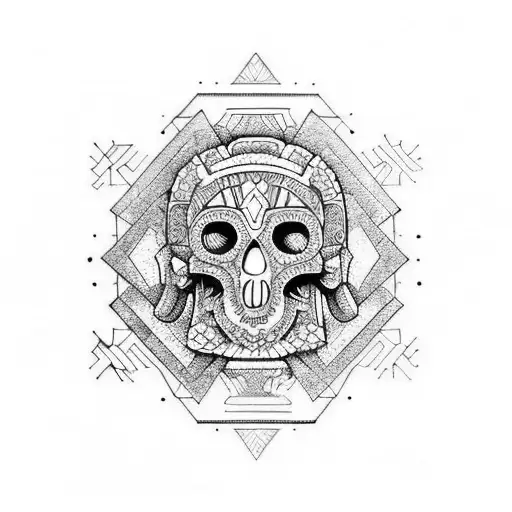 Mictlantecihuatl tattoo design idea