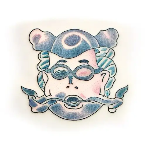 Winery swimming pool and bed tattoo design idea