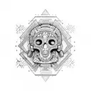 Mictlantecihuatl tattoo design idea