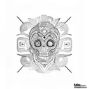 Mictlantecihuatl tattoo design idea